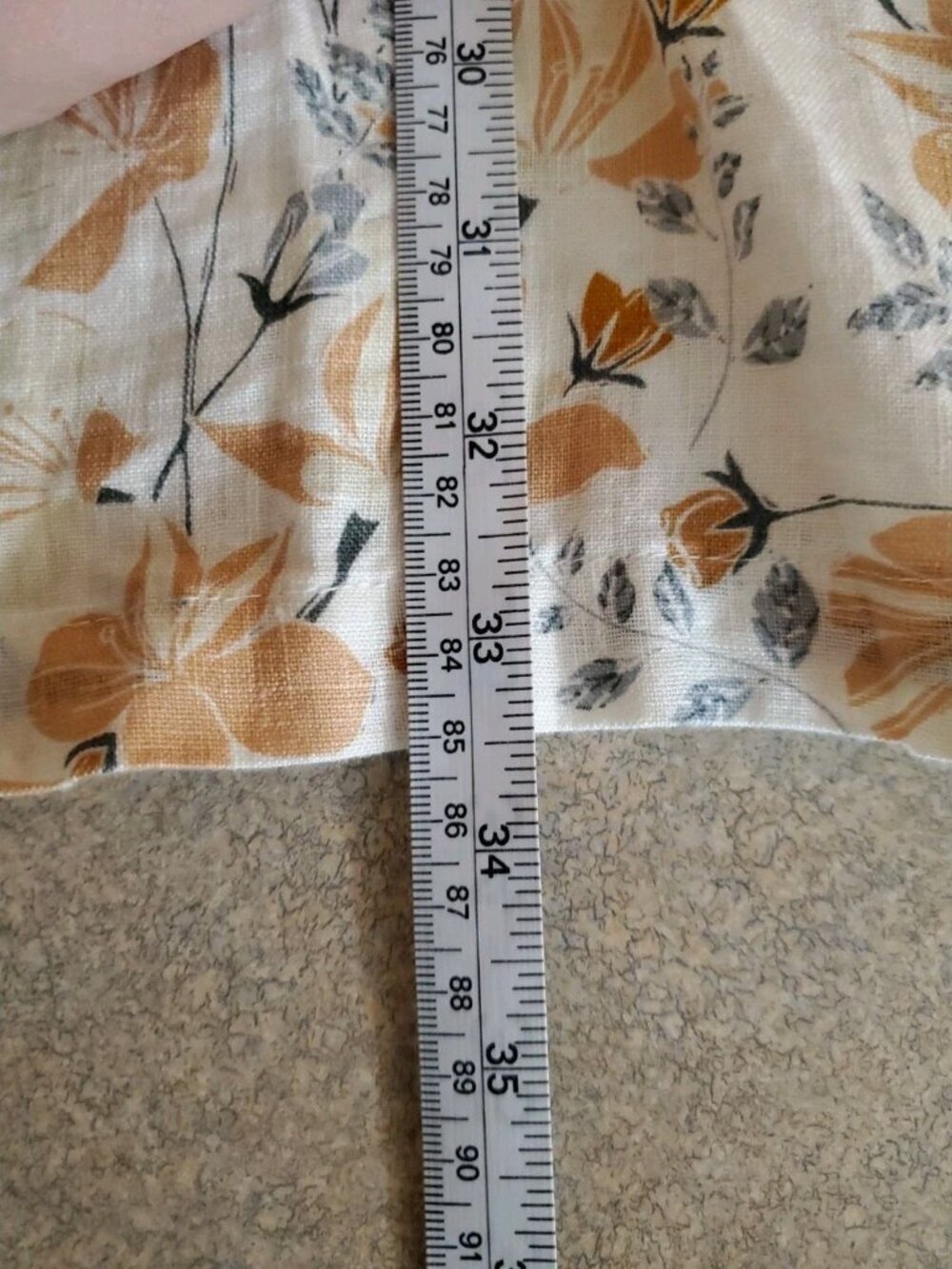 Joie 100% Linen Tiered Floral Orange/Coral Dress V-Neck Boho Beach Vaca Sz S - Picture 13 of 15